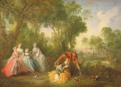 The Family of Bourbon-Conti by Nicolas Lancret